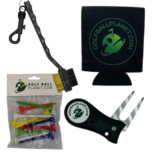 mix of random golf accessories