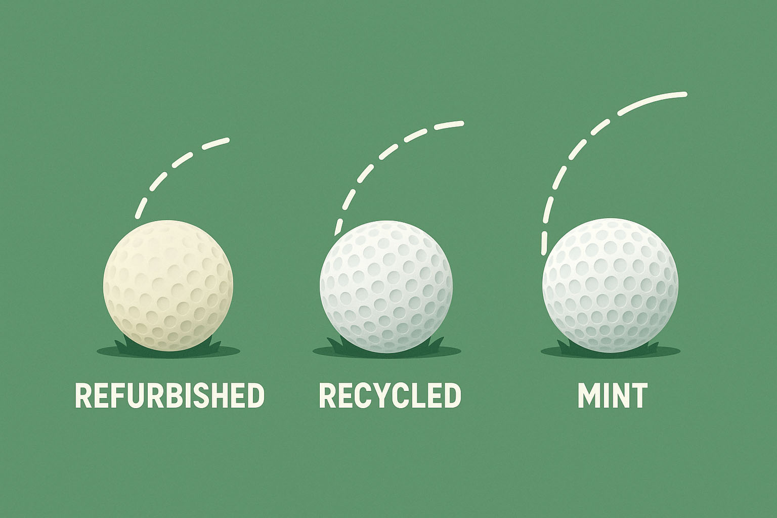 Refurbished-vs-Recycled-vs-Mint-Golf-Balls-trajectory
